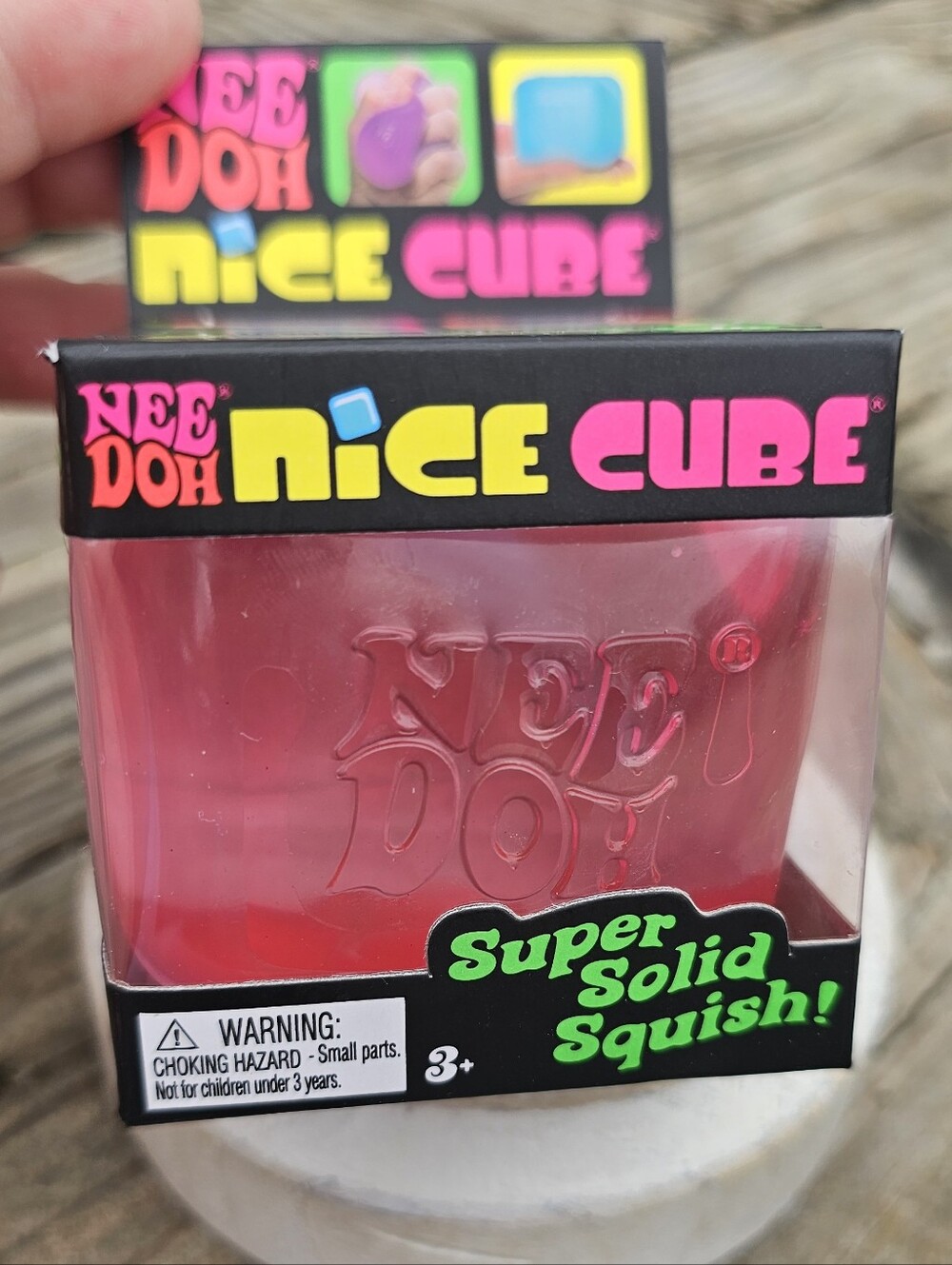 Needoh Nice Cube Squishy - Pink AUTHENTIC